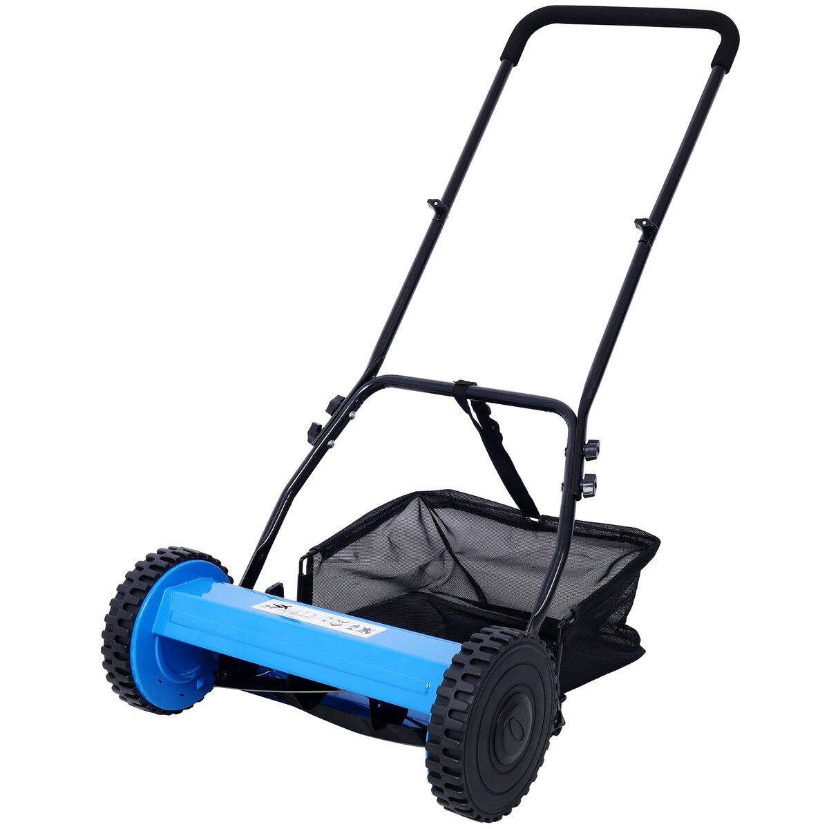 16-Inch 5-Blade Push Reel Lawn Mower with Grass Catcher