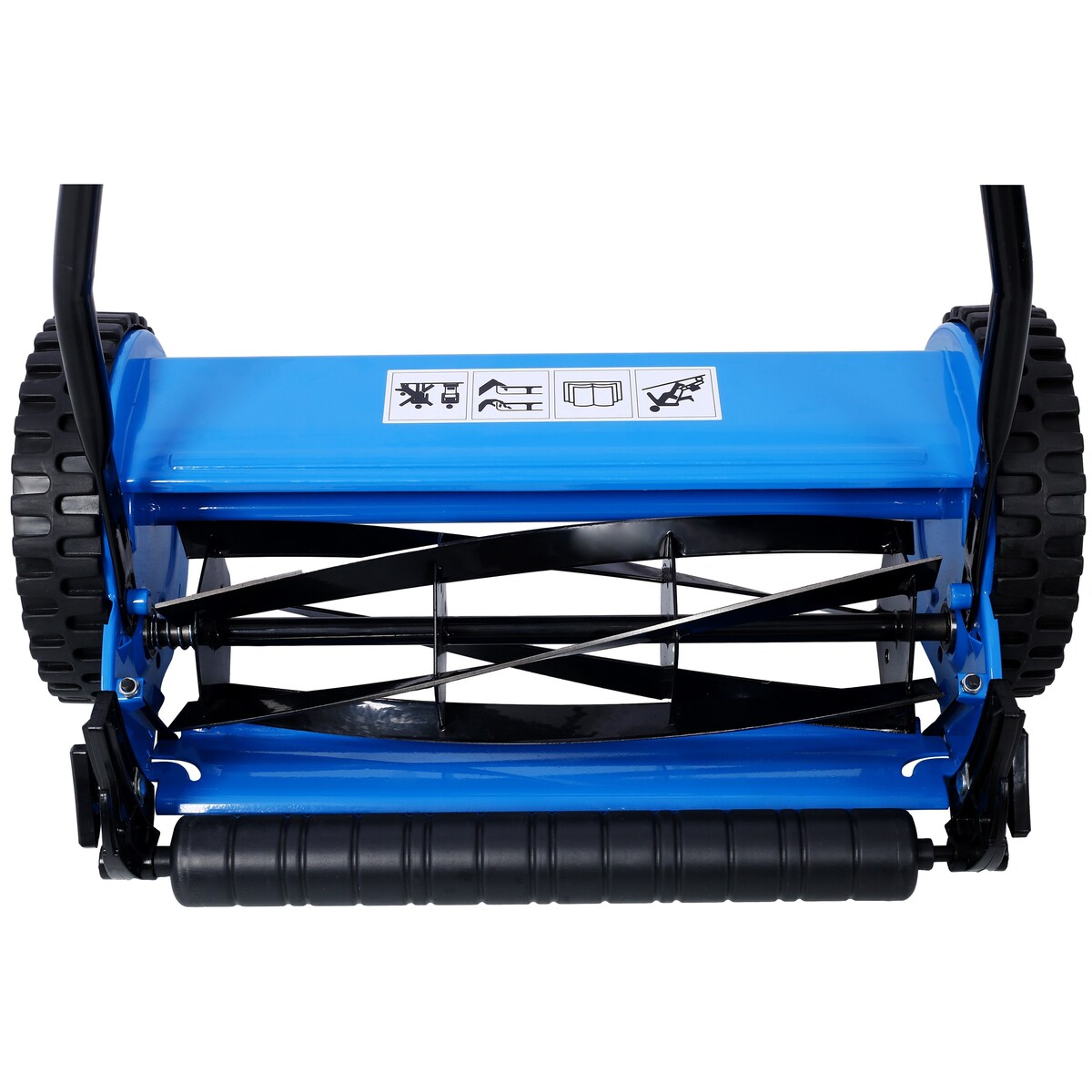 16-Inch 5-Blade Push Reel Lawn Mower with Grass Catcher