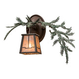 16"W Pine Branch Valley View Right Wall Sconce