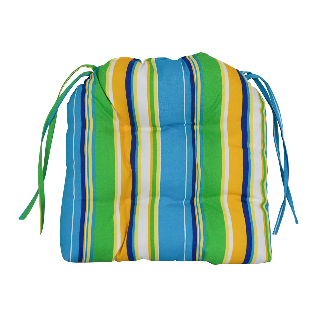 16-inch Rounded Back Tufted Indoor/ Outdoor Chair Cushions (Set of 6)
