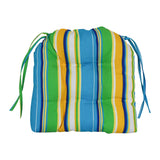 16-inch Rounded Back Tufted Indoor/ Outdoor Chair Cushions (Set of 6)