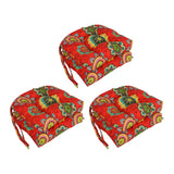 16-inch Rounded Back Tufted Indoor/ Outdoor Chair Cushions (Set of 6)