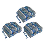 16-inch Rounded Back Tufted Indoor/ Outdoor Chair Cushions (Set of 6)