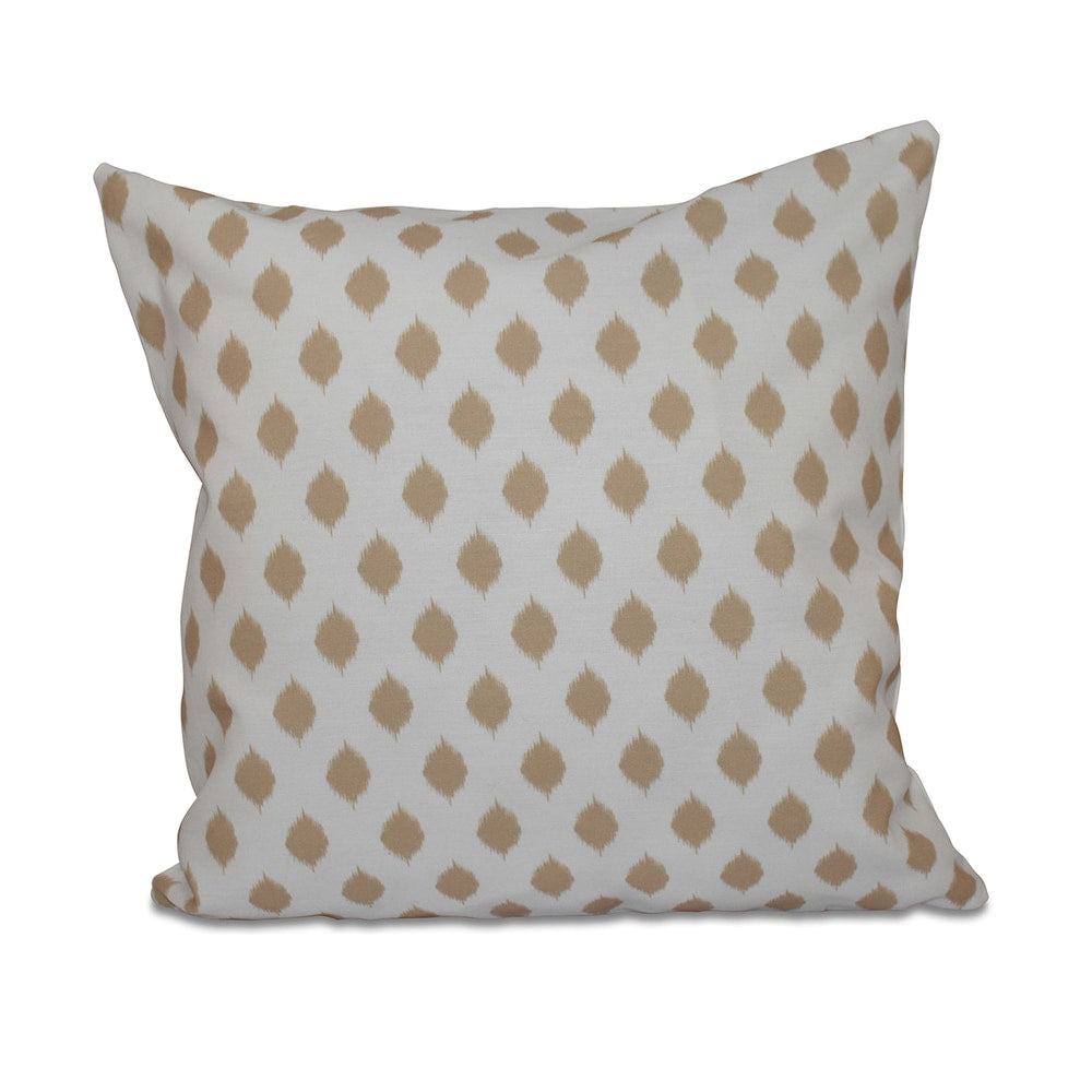 16 x 16-inch Cop-IKAT Geometric Print Outdoor Pillow