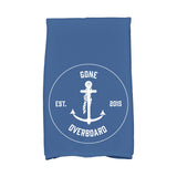 18 x 30-inch Gone Overboard Word Print Kitchen Towel