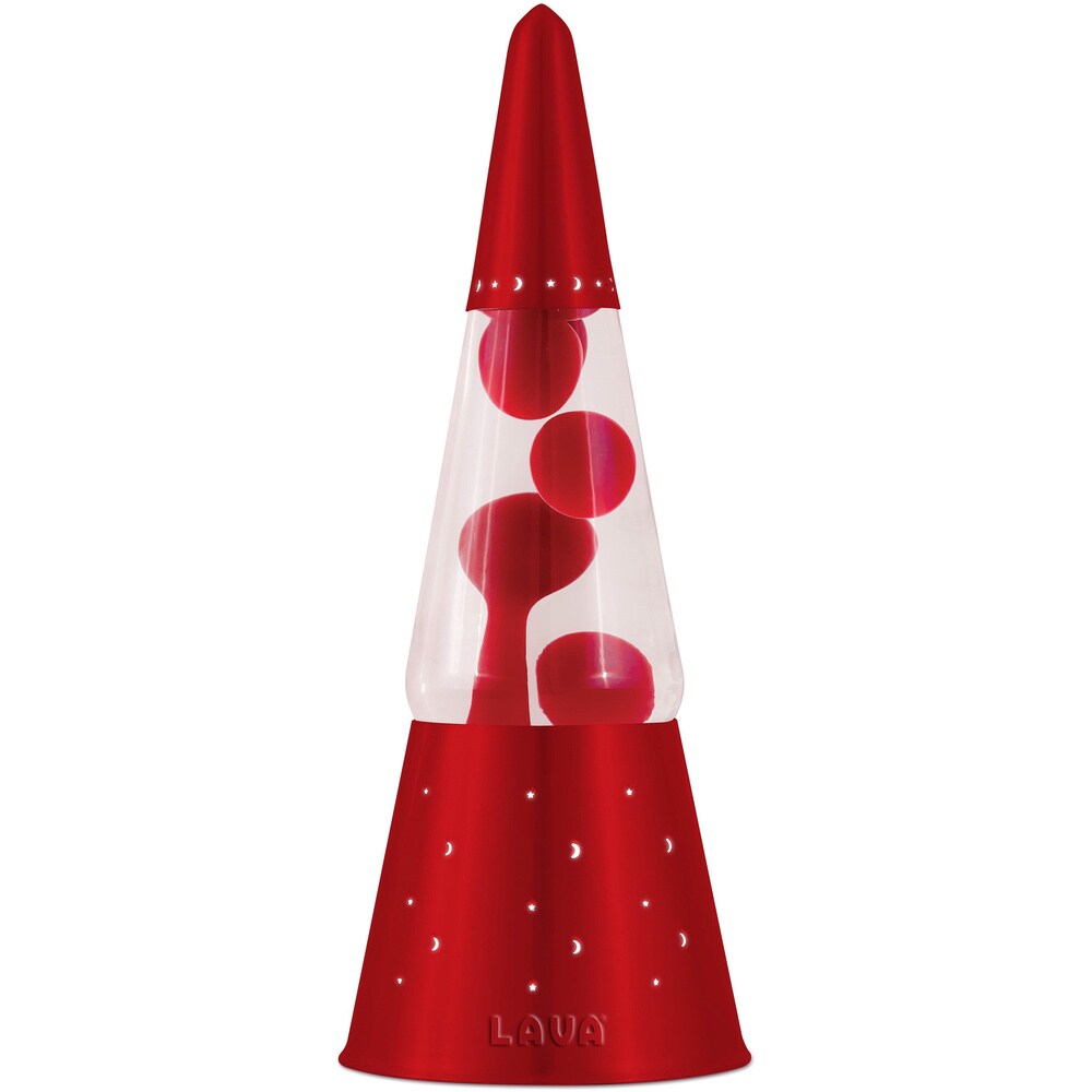 Wizard Red/ Clear 16.3-inch Lava Lamp with Red Base