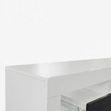 160 LED tv stand with mount floating tv stand with white and black finish