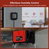 160 Pint Commercial Dehumidifier with Drain Hose and 24 H Timer