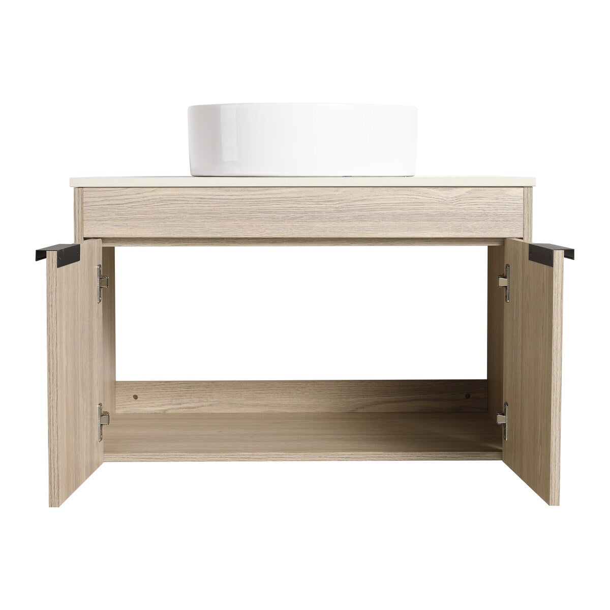 1684GLR White Oak 30 In. Floating Bathroom Vanity with Sink