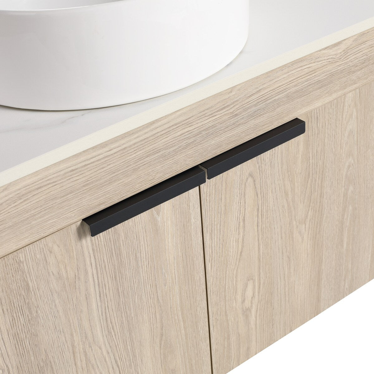 1684GLR White Oak 30 In. Floating Bathroom Vanity with Sink