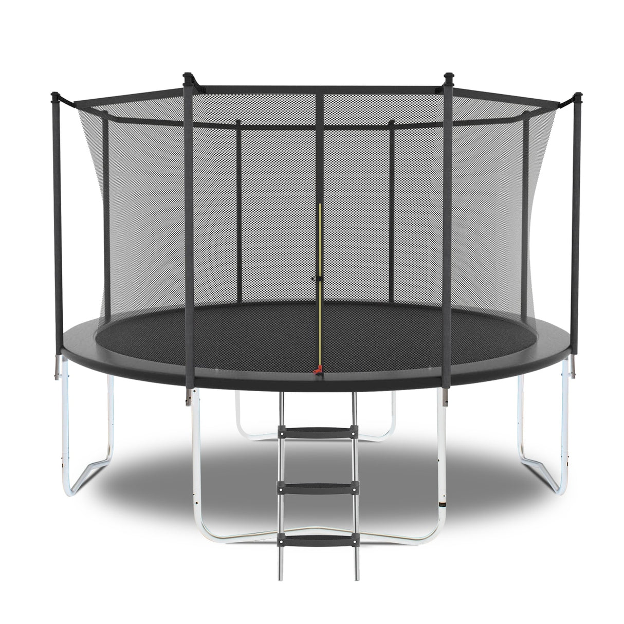 16FT Trampoline with Safety Enclosure Net, Outdoor Trampoline with Heavy Duty Jumping Mat and Spring Cover Padding for Kids and