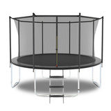 16FT Trampoline with Safety Enclosure Net, Outdoor Trampoline with Heavy Duty Jumping Mat and Spring Cover Padding for Kids and