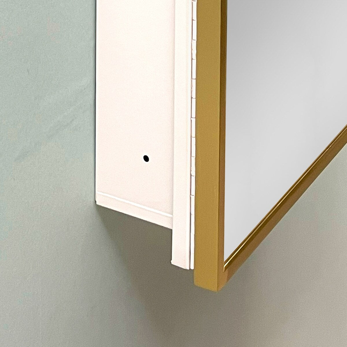 16" Aluminum Bathroom Mirror Wall Medicine Cabinet with Adjustable Shelves