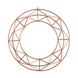 16" Geometric Copper Wall Decor