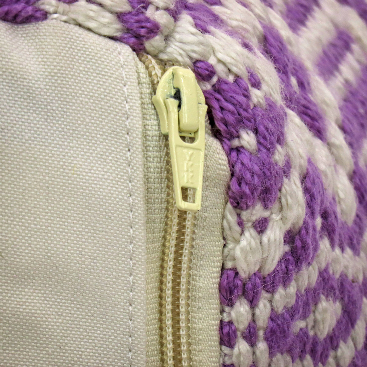 16" Hand Woven Pouf Ottoman, Lavender by National Tree Company - 16 in