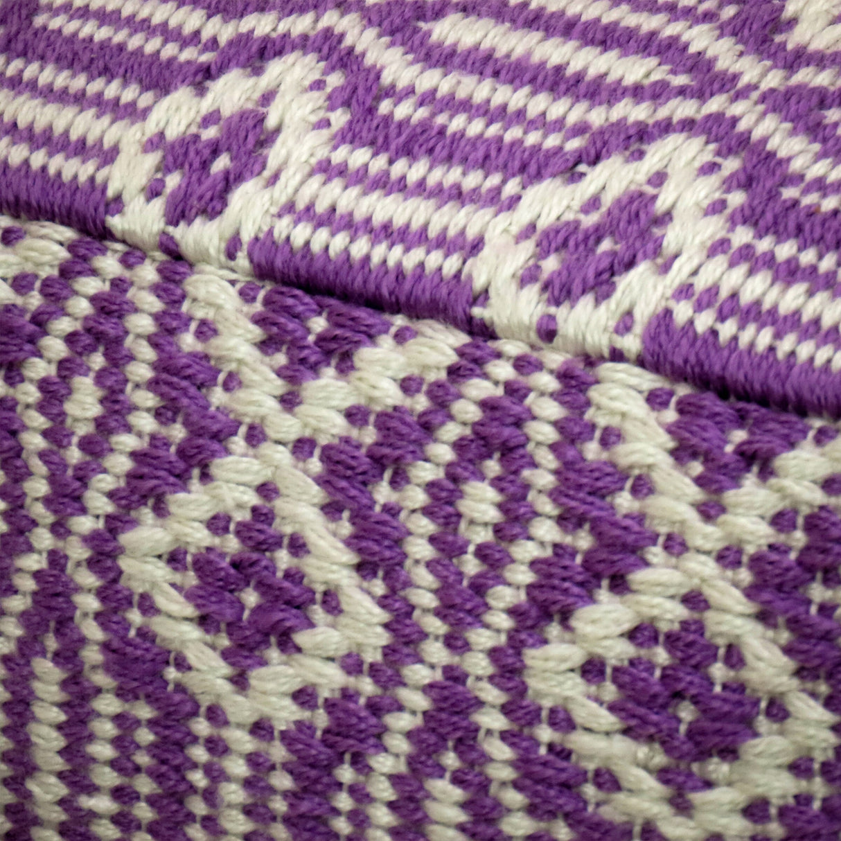16" Hand Woven Pouf Ottoman, Lavender by National Tree Company - 16 in