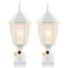 16" Post Light Fixture with Tempered Glass(2 Pack)