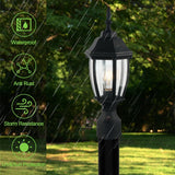 16" Post Light Fixture with Tempered Glass(2 Pack)