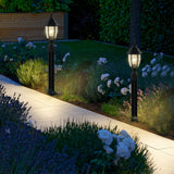 16" Post Light Fixture with Tempered Glass(2 Pack)