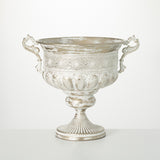 16"H Sullivans Vintage Metal Golden Urn - 18.5"L x 14.25"W x 16"H