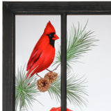 16"X30" Acrylic Cow W/Cardinal Window - 16" x 30"