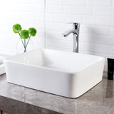 16"x12" Rectangle Ceramic Bathroom Vessel Sink