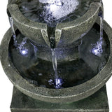 16'' H Modern Indoor-Outdoor Water Fountain for Garden Patio Yard