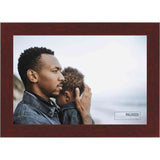 16x10 Traditional Mahogany Complete Wood Picture Frame with UV Acrylic, Foam Board Backing, & Hardware
