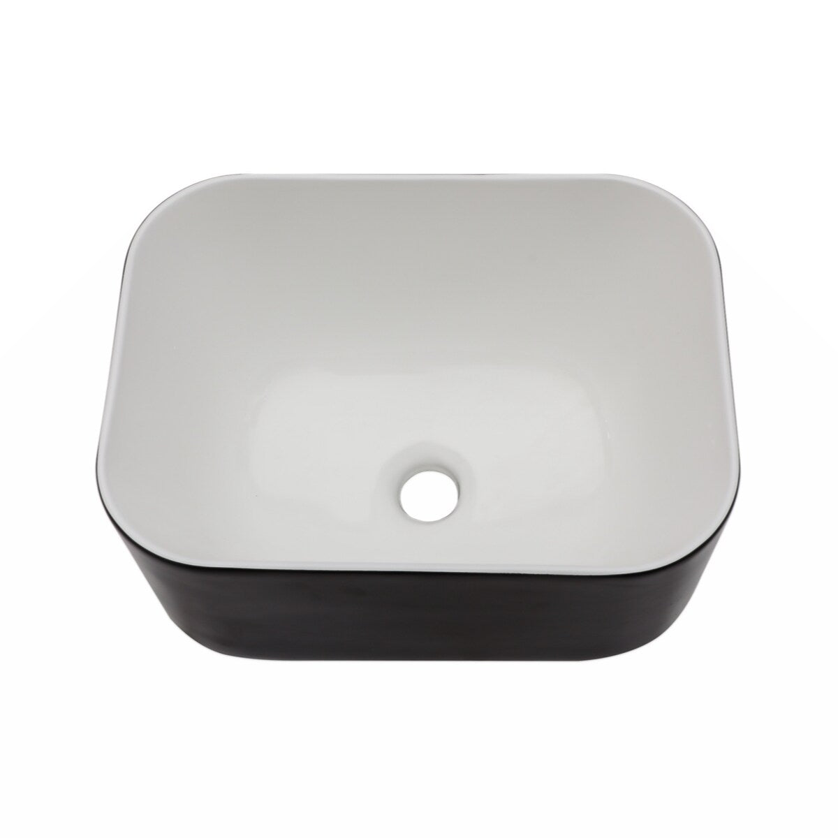 16x12 Inch Ceramic Square Vessel Bathroom Sink