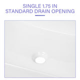 16x12 Inch Ceramic Square Vessel Bathroom Sink