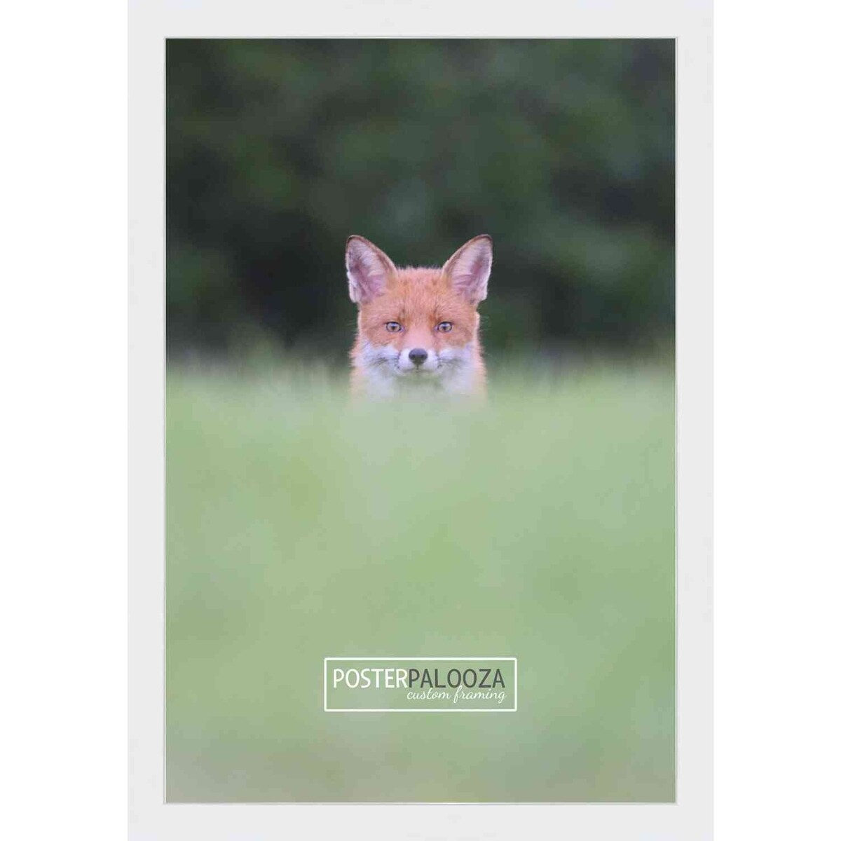 16x13 Contemporary White Wood Picture Frame - UV Acrylic, Foam Board Backing, & Hanging Hardware Included!
