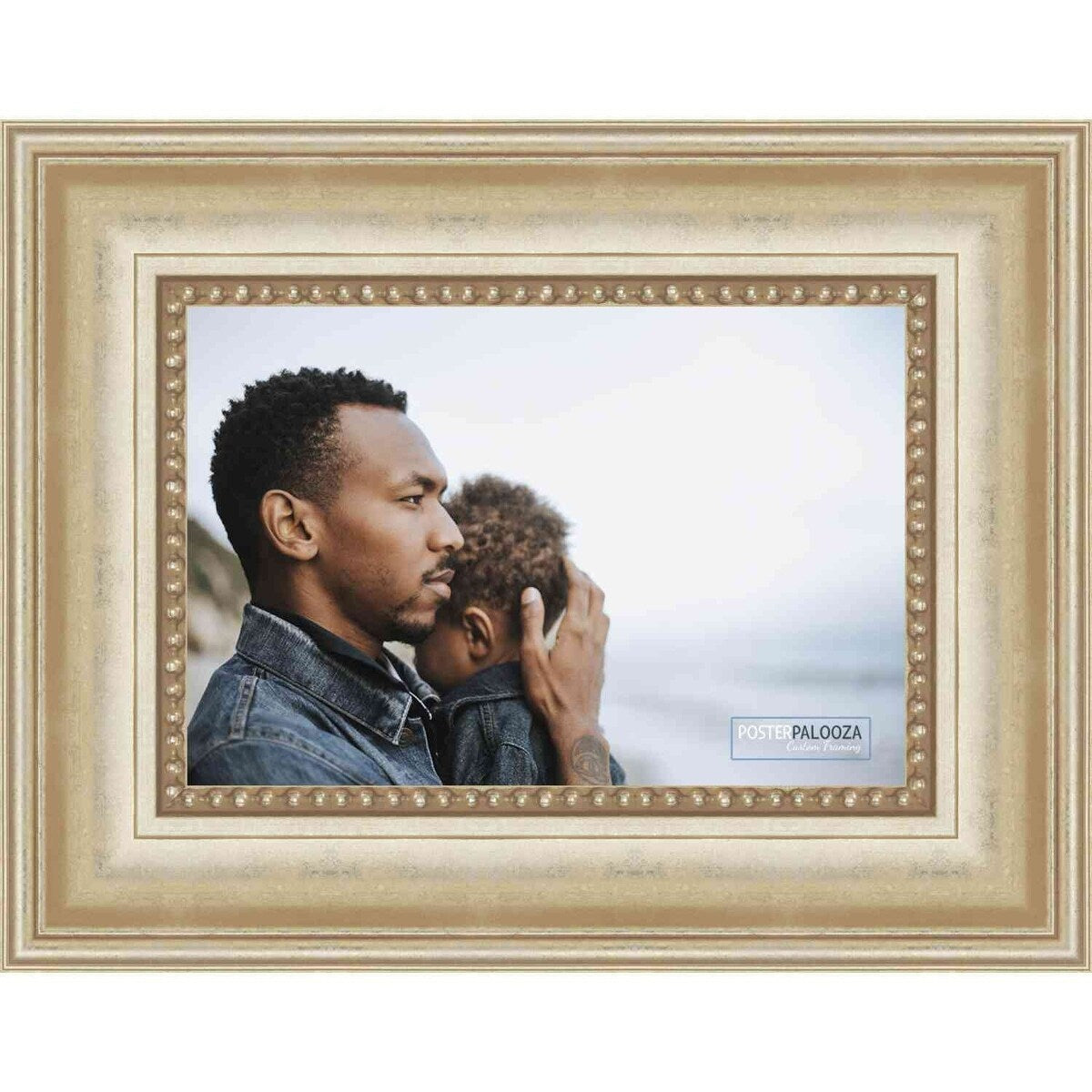16x13 Traditional Silver Complete Wood Picture Frame with UV Acrylic, Foam Board Backing, & Hardware