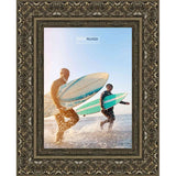 16x14 Ornate Antique Silver Complete Wood Picture Frame with UV Acrylic, Foam Board Backing, & Hardware