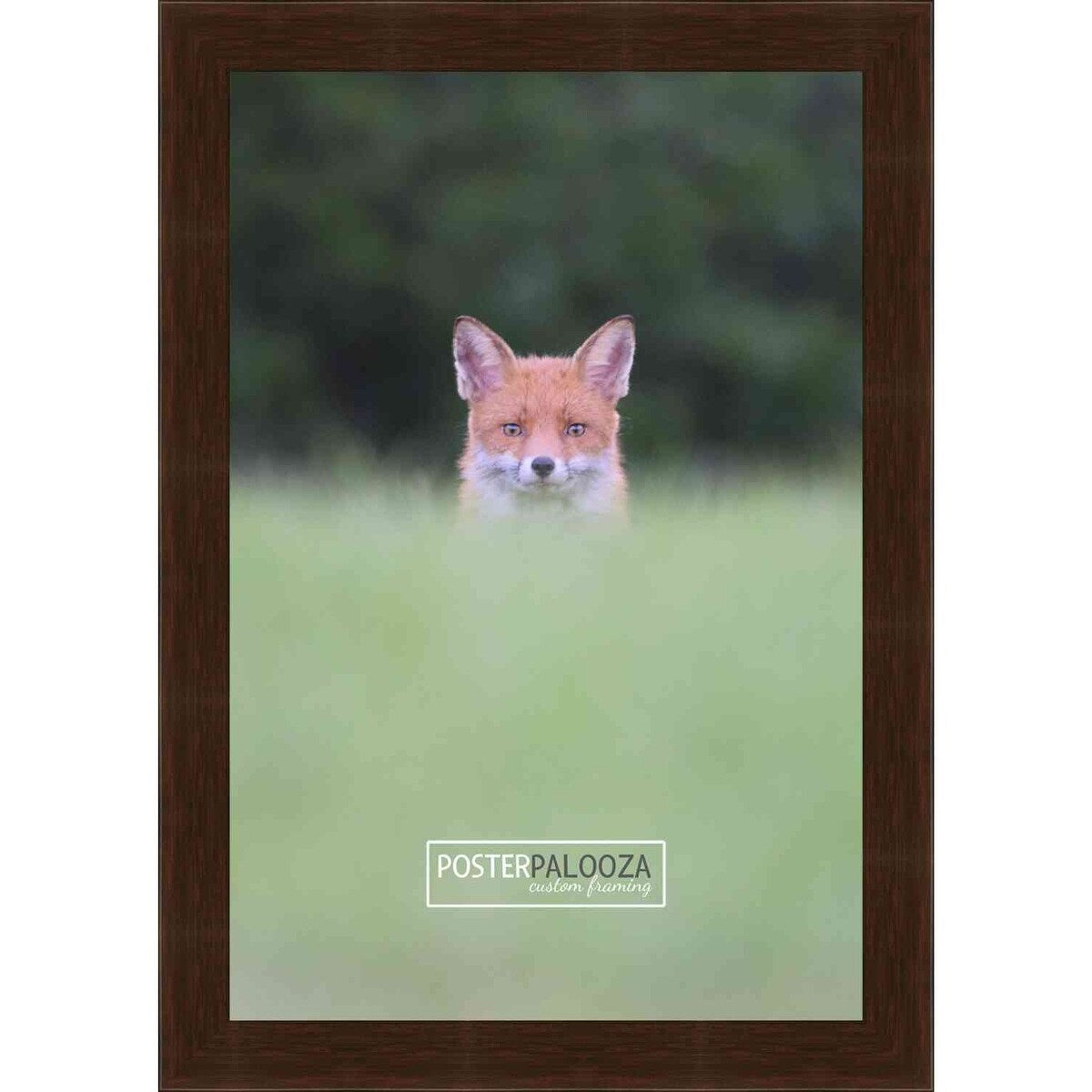 16x14 Traditional Mahogany Wood Picture Frame - UV Acrylic, Foam Board Backing, & Hanging Hardware Included!