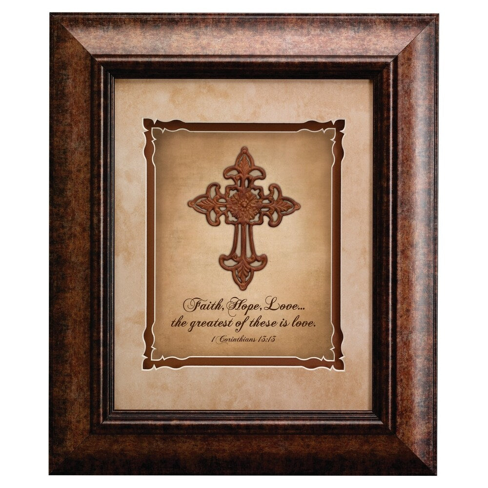 16x19 WallDecor Faith Hope Love Crml
