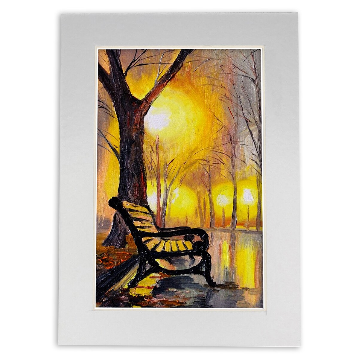 16x20 Mat for 11x17 Photo - Metallic Silver Matboard for Frames Measuring 16 x 20 In- To Display Art Measuring 11 x 17 Inches