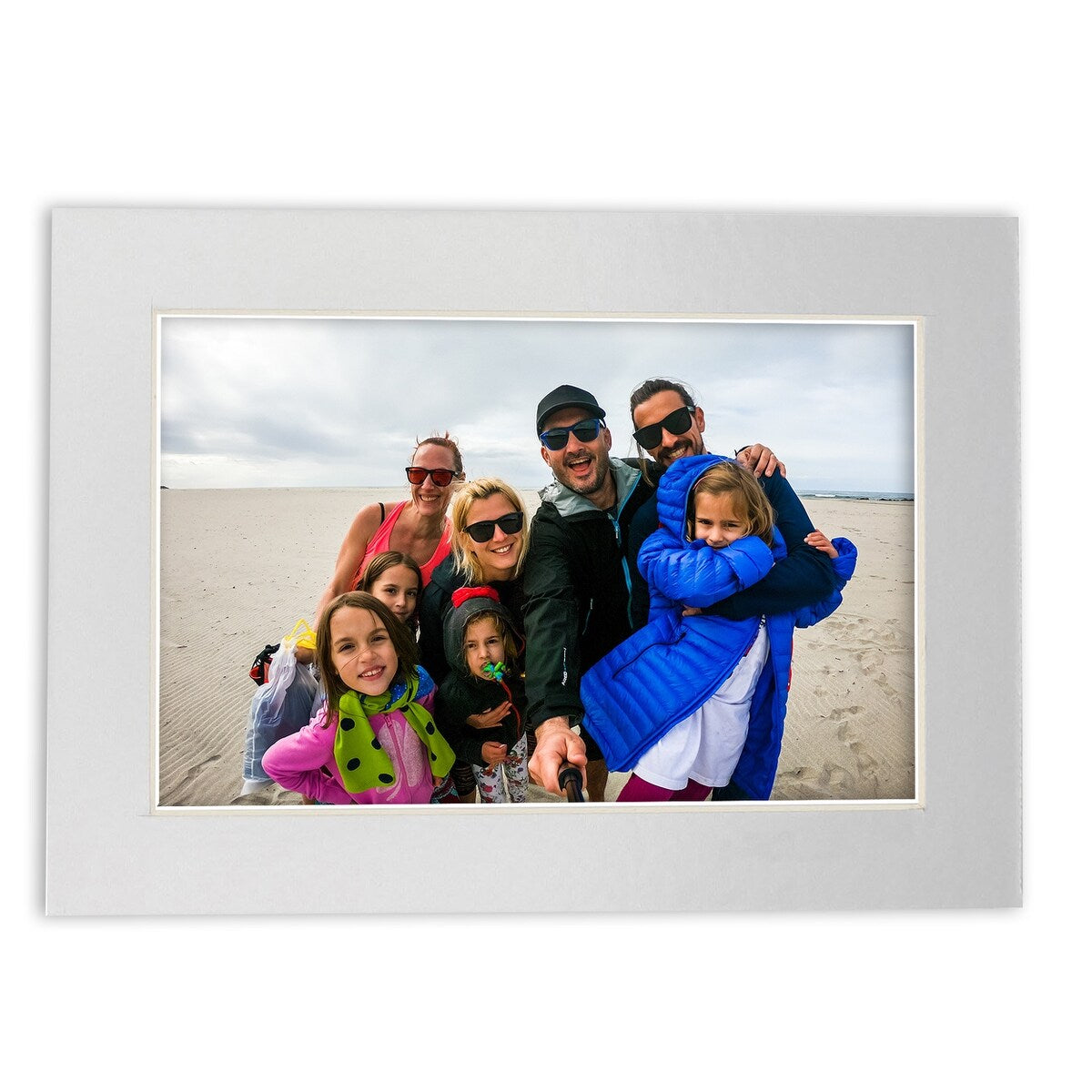 16x20 Mat for 11x17 Photo - Metallic Silver Matboard for Frames Measuring 16 x 20 In- To Display Art Measuring 11 x 17 Inches