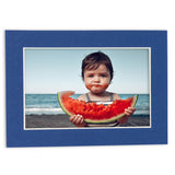 16x22 Mat Bevel Cut for 12x19 Photos - Acid Free Bottle Blue Precut Matboard - For Pictures, Photos, Framing