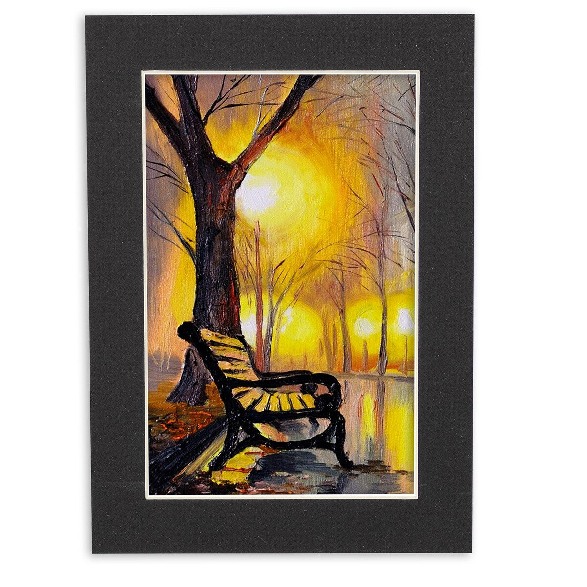 16x22 Mat Bevel Cut for 12x20 Photos - Acid Free Textured Black Precut Matboard - For Pictures, Photos, Framing