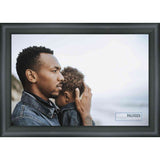 16x32 Contemporary Black Complete Wood Picture Frame with UV Acrylic, Foam Board Backing, & Hardware