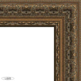 16x8 Ornate Antique Gold Complete Wood Picture Frame with UV Acrylic, Foam Board Backing, & Hardware