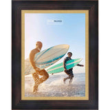16x8 Traditional Mahogany Complete Wood Picture Frame with UV Acrylic, Foam Board Backing, & Hardware