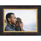 16x8 Traditional Mahogany Complete Wood Picture Frame with UV Acrylic, Foam Board Backing, & Hardware