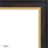 16x8 Traditional Mahogany Complete Wood Picture Frame with UV Acrylic, Foam Board Backing, & Hardware