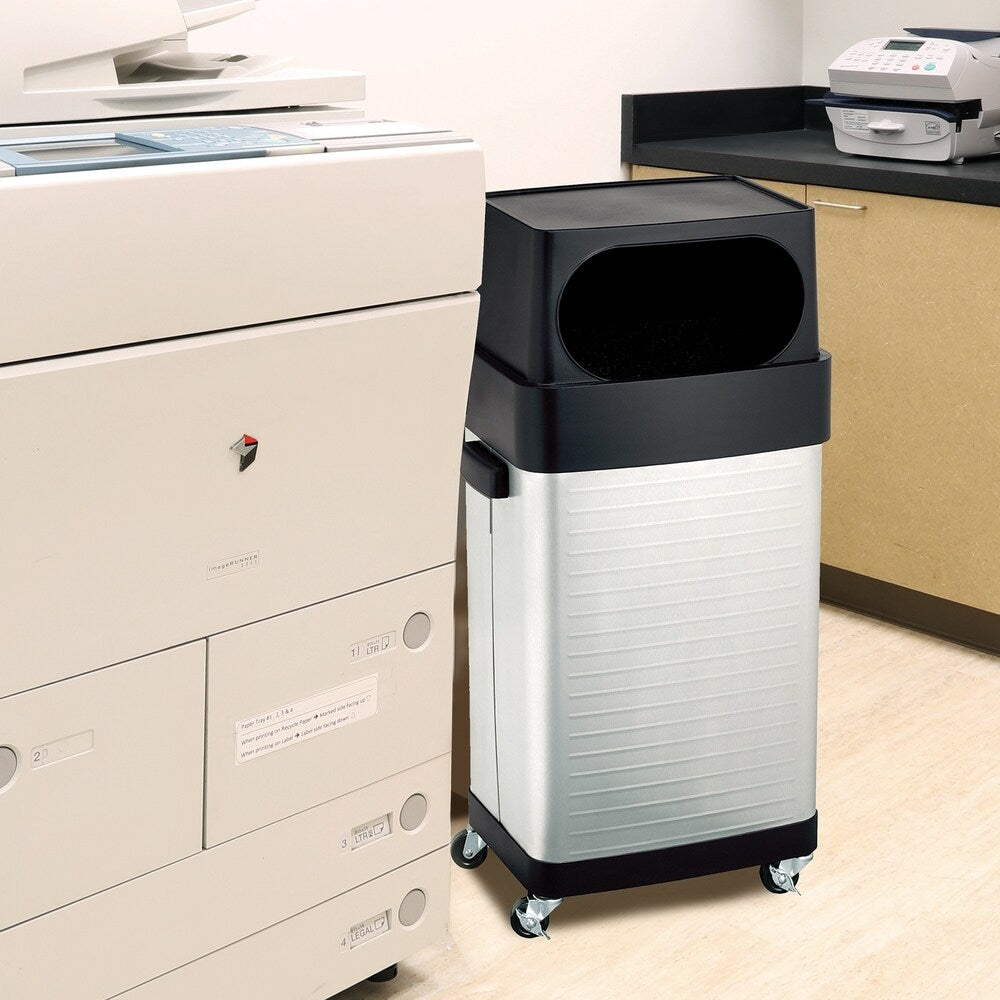 Seville Classics 17-Gallon UltraHD Commercial Heavy-Duty Stainless Steel Trashcan