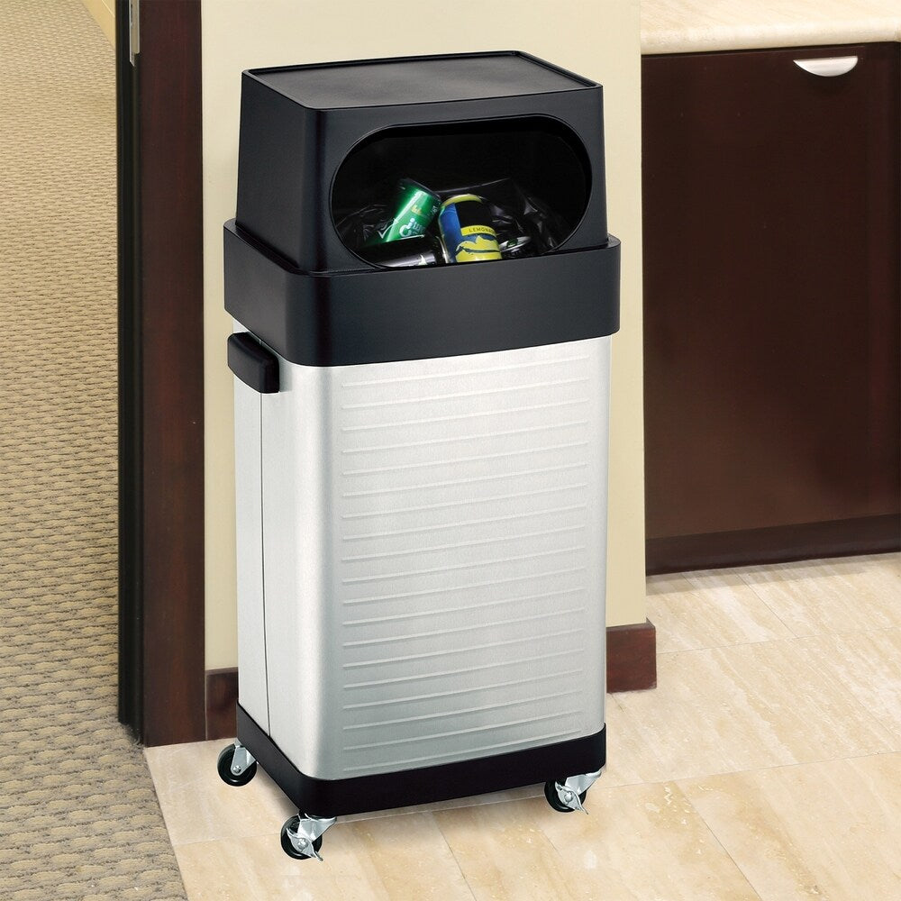 Seville Classics 17-Gallon UltraHD Commercial Heavy-Duty Stainless Steel Trashcan