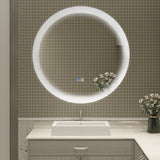 1767GLM 30 Inch Round Dimmable LED Wall Mounted Mirror