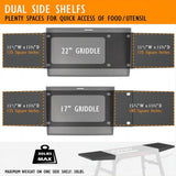17" / 22" Griddle Stand for Blackstone Tabletop Griddles