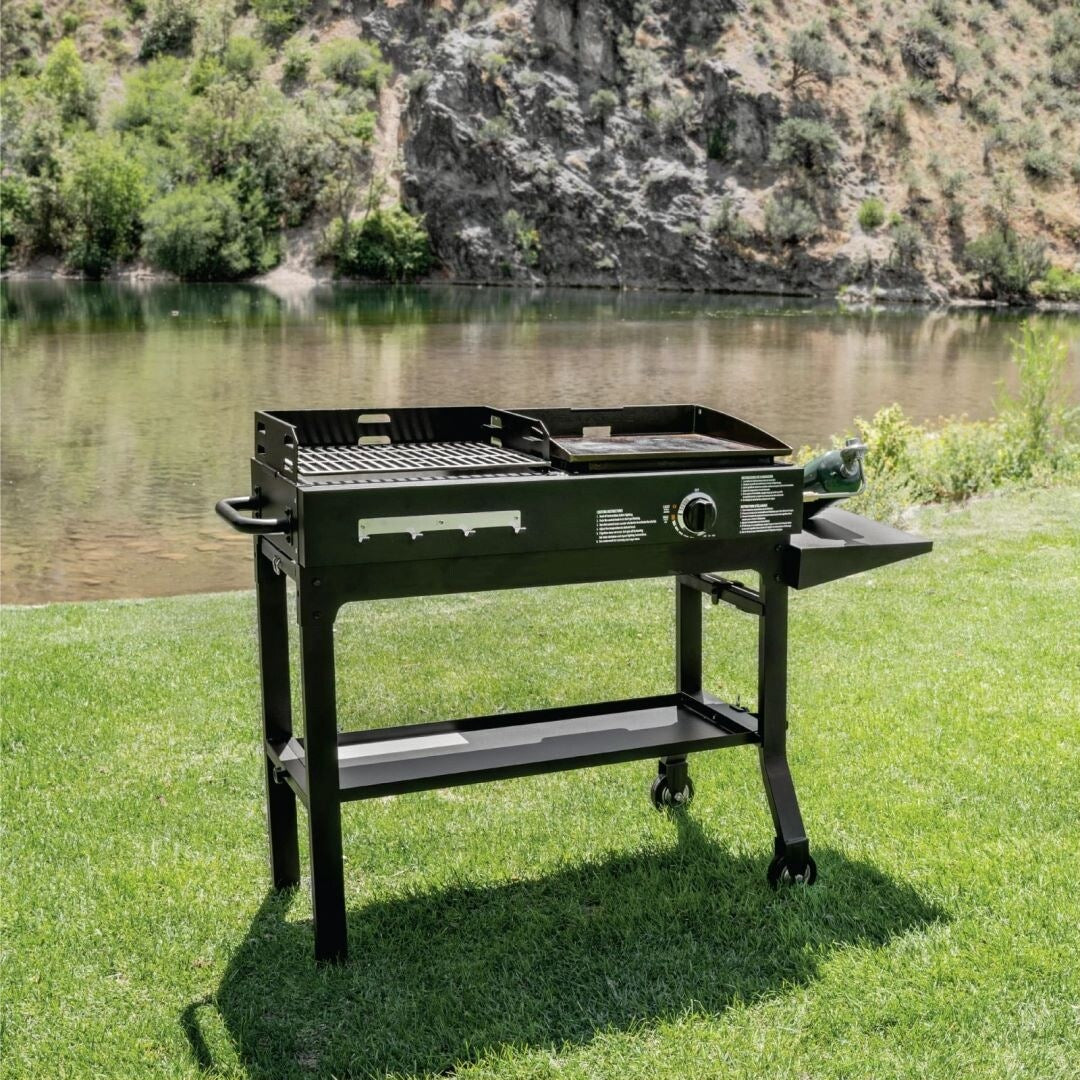 17" Griddle and Charcoal Grill Combo
