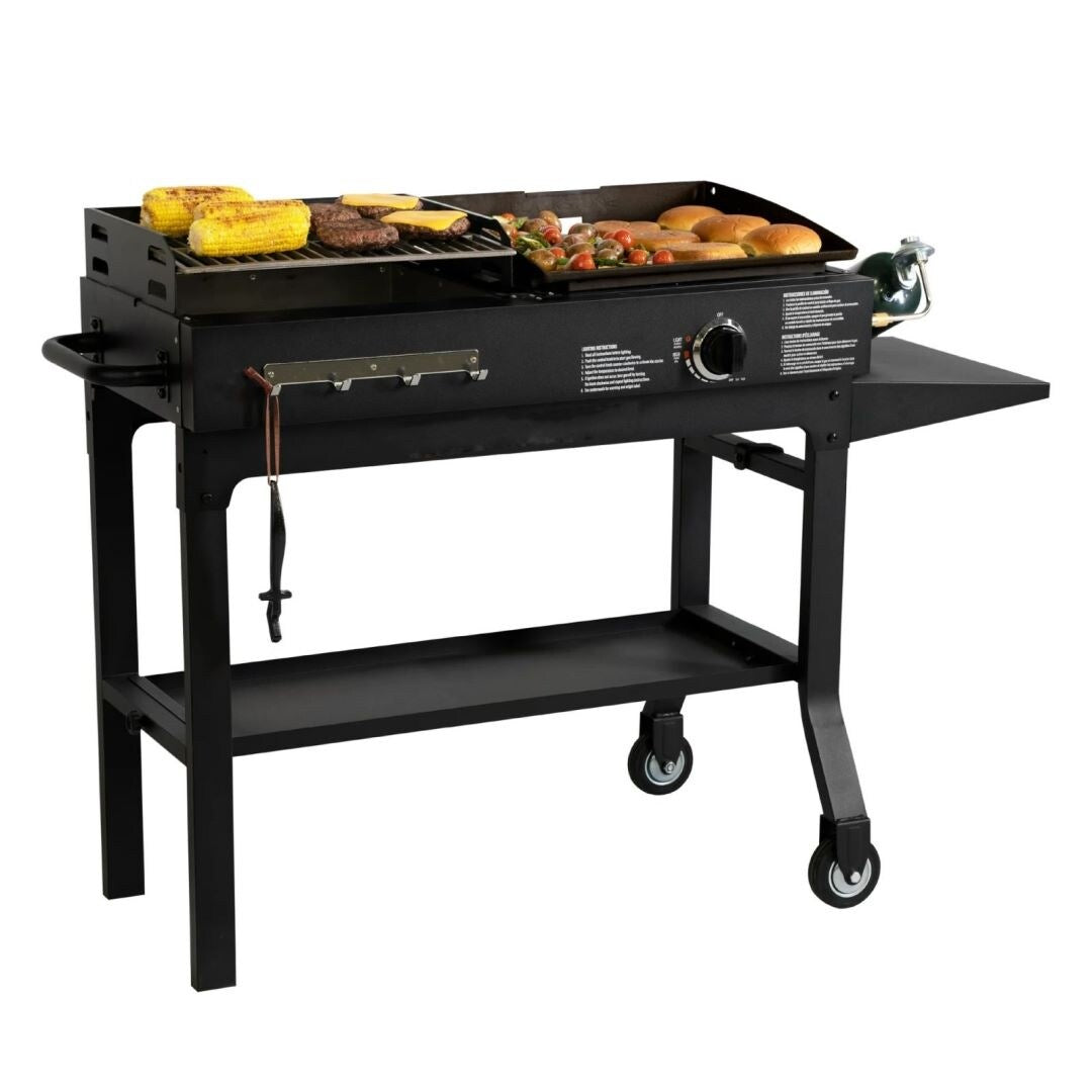 17" Griddle and Charcoal Grill Combo
